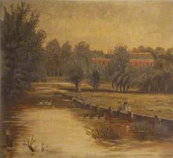 Landscape – Three Figures by a Riverside