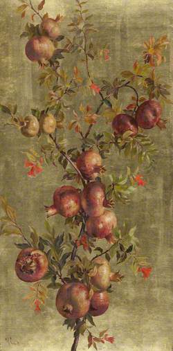 Pomegranates and Flowers