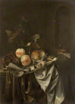 Still Life with Fish, Bread and Fruit