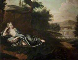 Mary Magdalene Reading in the Wilderness