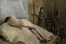 Female Figure Lying on a Bed