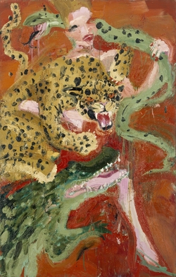Figure with Alligator and Leopard