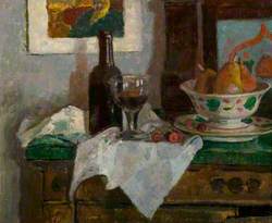 Still Life with a Wine Bottle and a Glass
