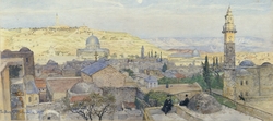 Panorama of Jerusalem Facing the Mount of Olives