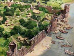 Artist's Impression of the Tower of London Site, AD886