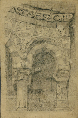 Stone Arch in a Church or Castle
