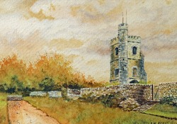 Barking Abbey Grounds with St Margaret's Church Tower