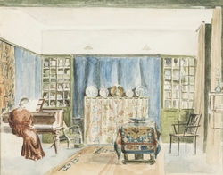 End of the Drawing Room at Kelmscott House