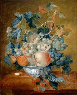 A Delft Bowl with Fruit
