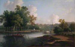 The Thames Looking towards Richmond Hill, Surrey