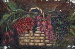 Basket of Cherries and Blackcurrants