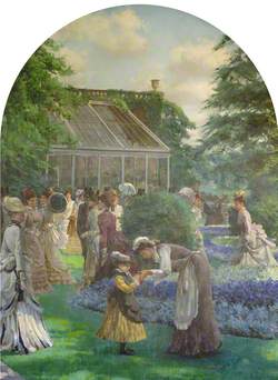 Garden Party in the Grounds of Holland Park, 1870s* | Art UK