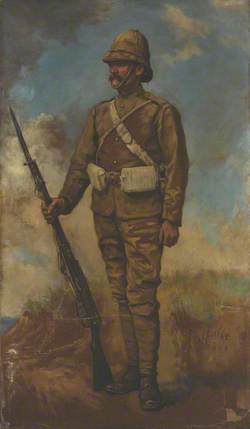 A British Infantryman in Marching Order