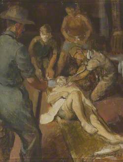 An Attempted Suicide by a Japanese Colonel Awaiting Trial for Alleged Atrocities Among Civilians