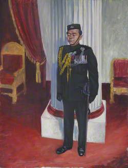 Captain Rambahadur Limbu (b.1939), VC, CVO, 10th Princess Mary’s Own Gurkha Rifles, at Buckingham Palace