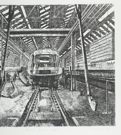 Print, chromolithograph. Metropolitan Railway