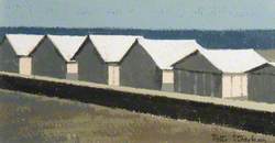 Line of Beach Huts