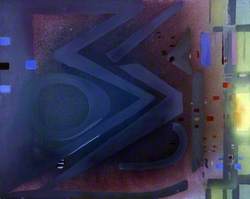 Abstract, Purple, Green, Orange