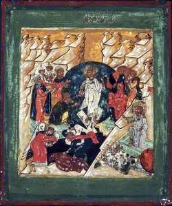 Icon with the Harrowing of Hell (Anastasis)