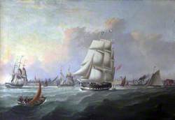 The Port of Liverpool: In the Foreground the Ship 'John Campbell', Owner Isaac Bold