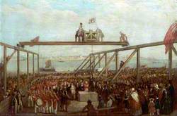 The Laying of a Foundation Stone, Birkenhead Docks, Wirral