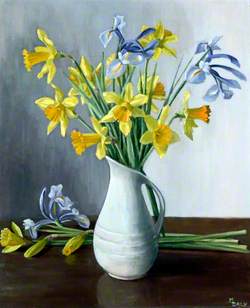 Daffodils and Iris