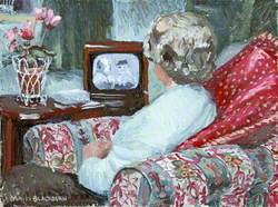 Woman Watching Television