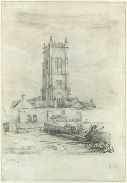N.W. View of the Tower of Cromer Church