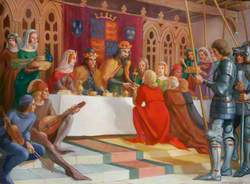 King John of France Presenting His Cup to the Mayor of Lynn, Robert Braunche, 1349