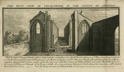 The West View of Creak-Priory, in the County of Norfolk