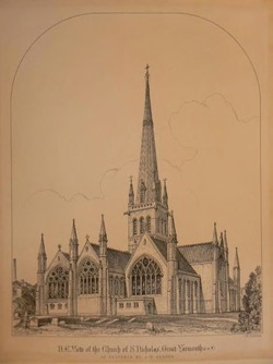 N.E. View of the Church of St Nicholas, Great Yarmouth
