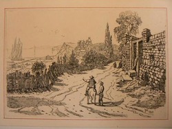 Scene near the quay, with man on horse, Yarmouth