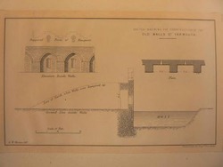 Sketch shewing the construction of the Old Walls of Great Yarmouth