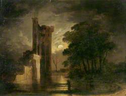 Caister Castle, Norfolk, Moonlight