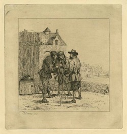 Group of Figures after Teniers