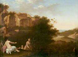 Nymphs Bathing in a Southern Landscape