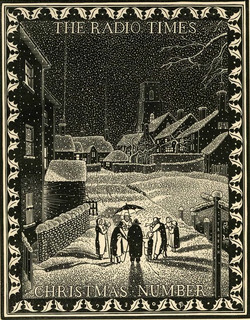 Carol Singers, illustration for Radio Times, 19 December 1930