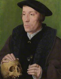 A Man with a Pansy and a Skull