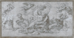 A Woman borne off by a Sea God (?)