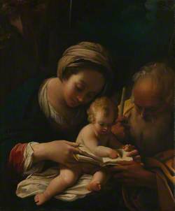 The Holy Family with the Virgin teaching the Child to Read
