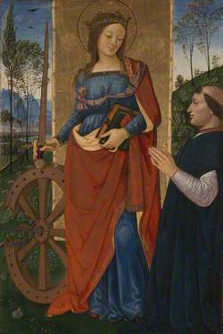 Saint Catherine of Alexandria with a Donor