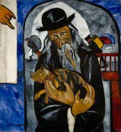 Rabbi with Cat