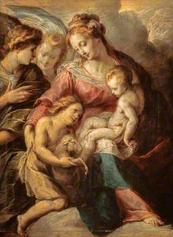 The Virgin and Child with the Infant Saint John and Attendant Angels