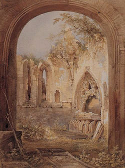 Cahan Abbey, with the O'Cahan Tomb, Dungiven, Co. Londonderry. Formerly 