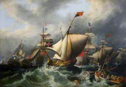 The Royal Yacht Conveying George I to England