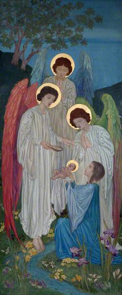 The Baptism of Saint Brigit by Angels