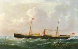 The Steam Sailing Ship 'Magnetic' at Sea