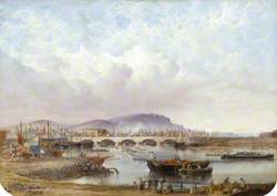 Prospect of Queens Bridge, The Harbour and Timber Pond, Belfast