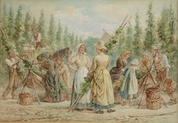 Figures Picking Crops