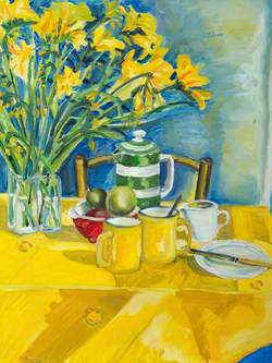 Yellow Table and Still Life